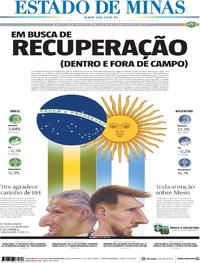 Capa do jornal Estado de Minas 02/07/2019
