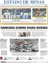 Capa do jornal Estado de Minas 02/09/2019