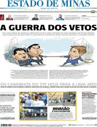 Capa do jornal Estado de Minas 02/10/2019
