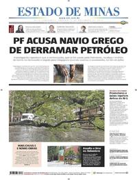 Capa do jornal Estado de Minas 02/11/2019
