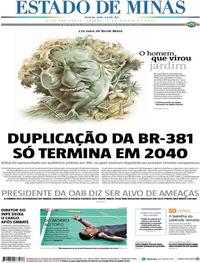 Capa do jornal Estado de Minas 03/08/2019