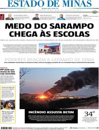 Capa do jornal Estado de Minas 04/09/2019