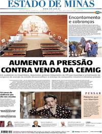 Capa do jornal Estado de Minas 04/10/2019
