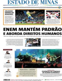 Capa do jornal Estado de Minas 04/11/2019