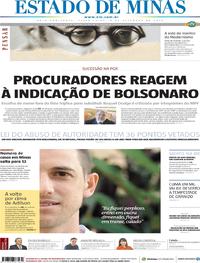 Capa do jornal Estado de Minas 06/09/2019