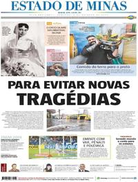 Capa do jornal Estado de Minas 06/10/2019