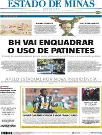 Capa do jornal Estado de Minas 07/06/2019