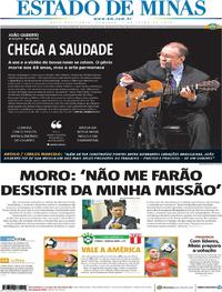 Capa do jornal Estado de Minas 07/07/2019