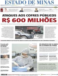 Capa do jornal Estado de Minas 07/08/2019