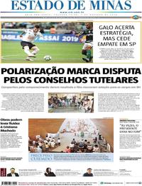 Capa do jornal Estado de Minas 07/10/2019