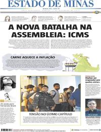 Capa do jornal Estado de Minas 07/12/2019