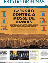 Capa do jornal Estado de Minas 08/10/2019