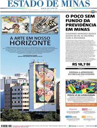 Capa do jornal Estado de Minas 09/06/2019
