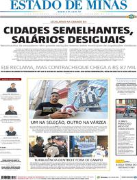 Capa do jornal Estado de Minas 10/09/2019