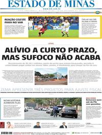 Capa do jornal Estado de Minas 10/10/2019