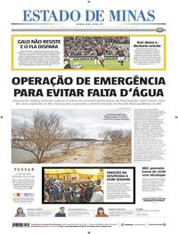 Capa do jornal Estado de Minas 11/10/2019