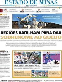 Capa do jornal Estado de Minas 12/08/2019
