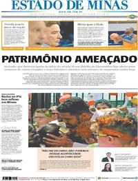 Capa do jornal Estado de Minas 12/10/2019