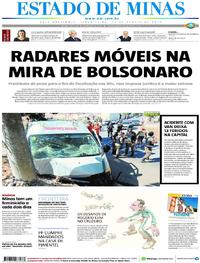 Capa do jornal Estado de Minas 13/08/2019