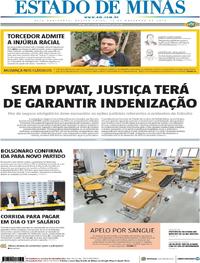 Capa do jornal Estado de Minas 13/11/2019