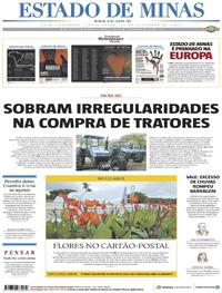 Capa do jornal Estado de Minas 13/12/2019