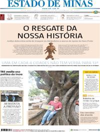 Capa do jornal Estado de Minas 14/12/2019