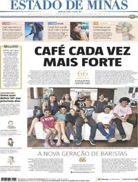 Capa do jornal Estado de Minas 15/12/2019