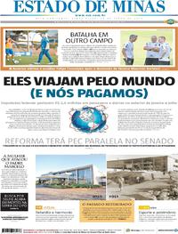 Capa do jornal Estado de Minas 16/07/2019