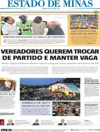 Capa do jornal Estado de Minas 16/09/2019