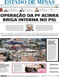 Capa do jornal Estado de Minas 16/10/2019