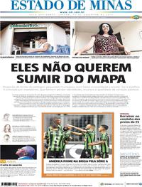 Capa do jornal Estado de Minas 16/11/2019