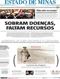 Capa do jornal Estado de Minas 17/05/2019