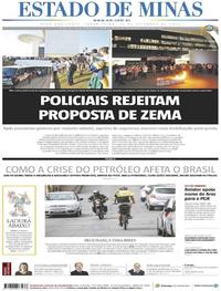 Capa do jornal Estado de Minas 17/09/2019