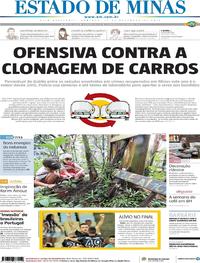 Capa do jornal Estado de Minas 17/11/2019