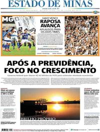 Capa do jornal Estado de Minas 18/07/2019