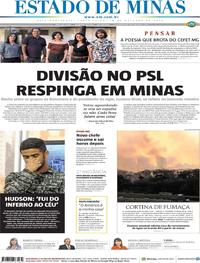 Capa do jornal Estado de Minas 18/10/2019