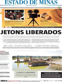 Capa do jornal Estado de Minas 19/07/2019