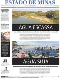 Capa do jornal Estado de Minas 19/10/2019