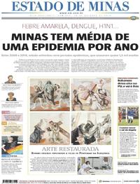 Capa do jornal Estado de Minas 20/10/2019
