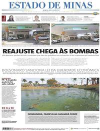 Capa do jornal Estado de Minas 21/09/2019