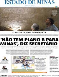 Capa do jornal Estado de Minas 21/10/2019