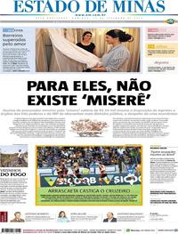 Capa do jornal Estado de Minas 22/09/2019