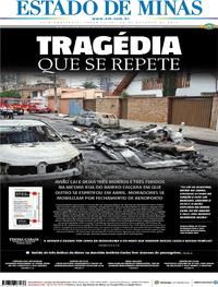 Capa do jornal Estado de Minas 22/10/2019