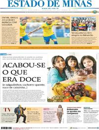 Capa do jornal Estado de Minas 23/06/2019