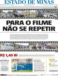 Capa do jornal Estado de Minas 23/07/2019