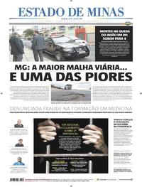 Capa do jornal Estado de Minas 23/10/2019