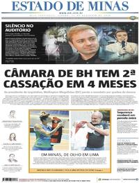 Capa do jornal Estado de Minas 23/11/2019
