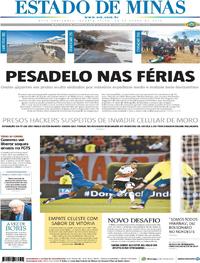 Capa do jornal Estado de Minas 24/07/2019
