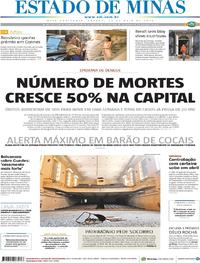 Capa do jornal Estado de Minas 25/05/2019