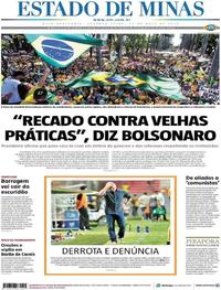 Capa do jornal Estado de Minas 27/05/2019